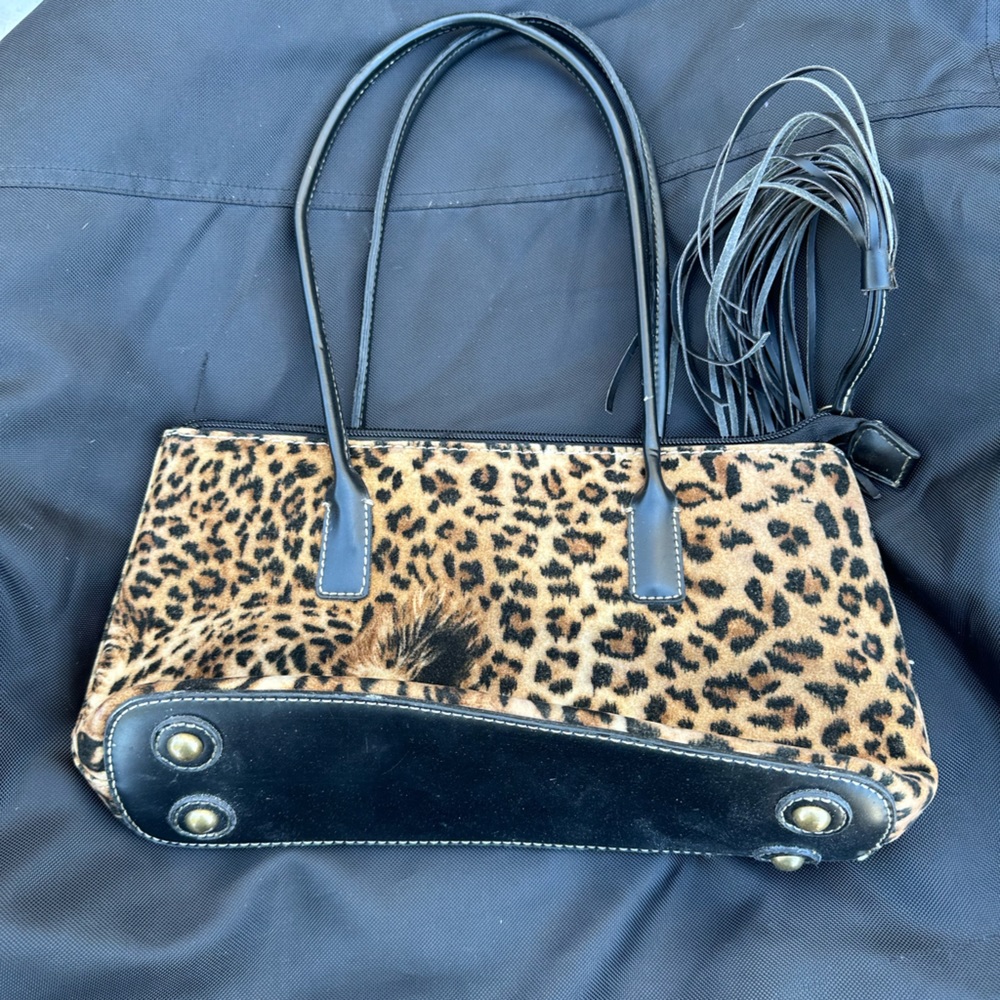 Leopard print purse